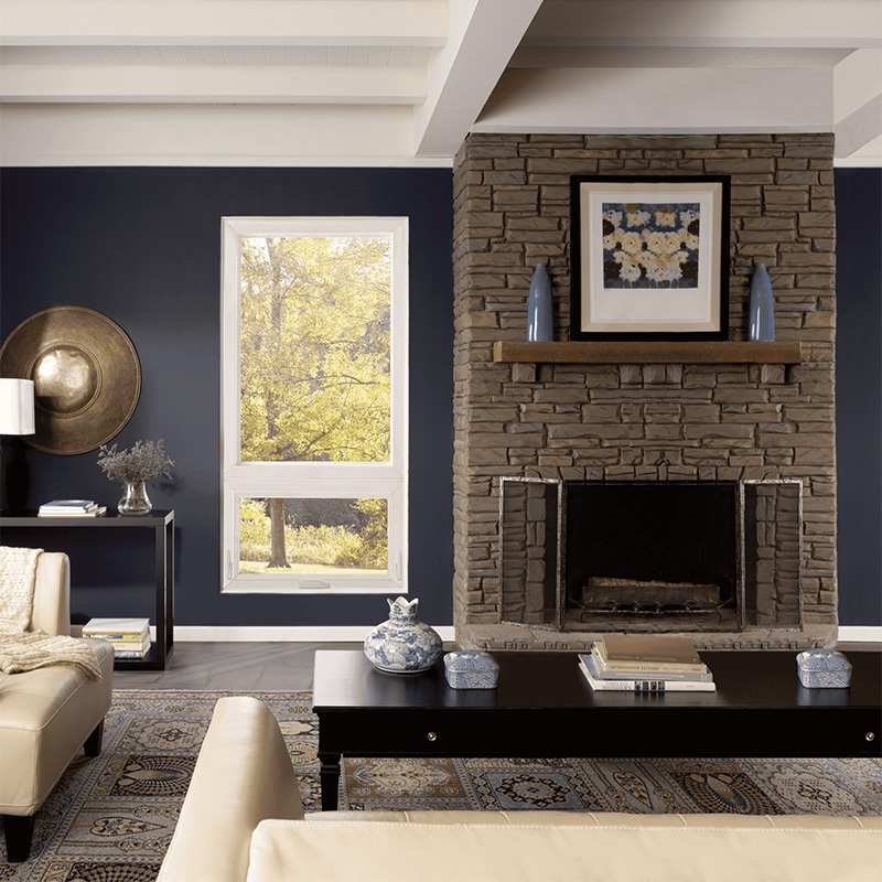 Awning Windows in Wilmington and Coastal Carolina installation in a living room offering energy efficiency, natural light, and tight sealing for long term performance in coastal Carolina