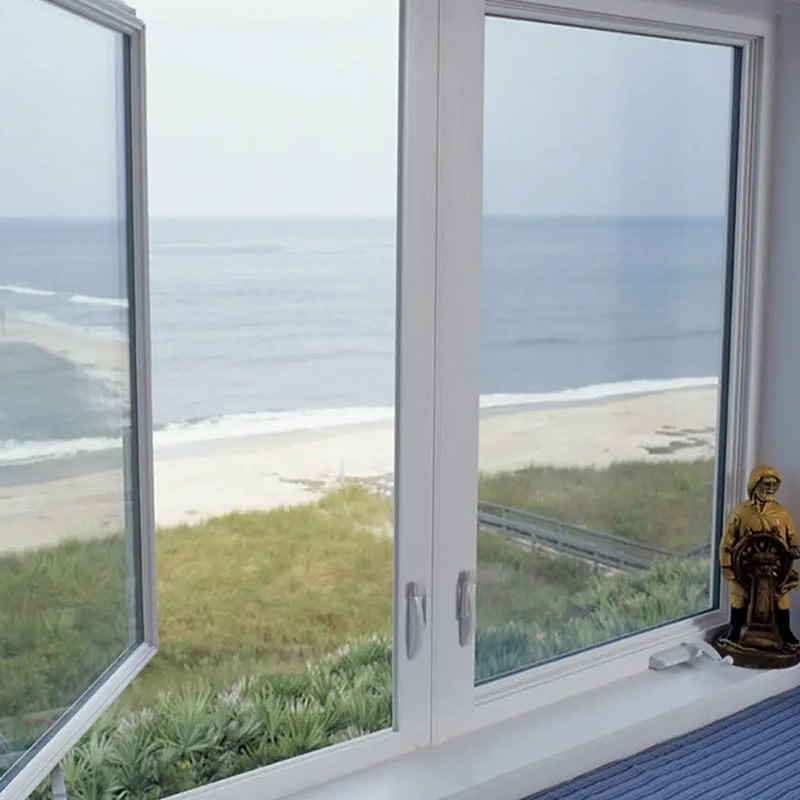 energy efficient coastal windows overlooking the beach designed to withstand salt air and provide clear ocean views in Wilmington North Carolina