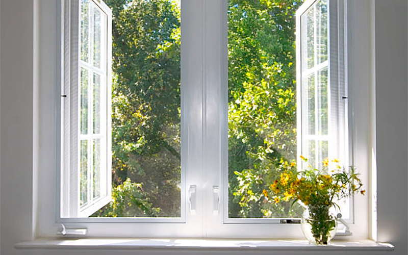 casement windows opened outward to improve airflow and ventilation while maintaining tight seals for coastal weather conditions in Wilmington NC