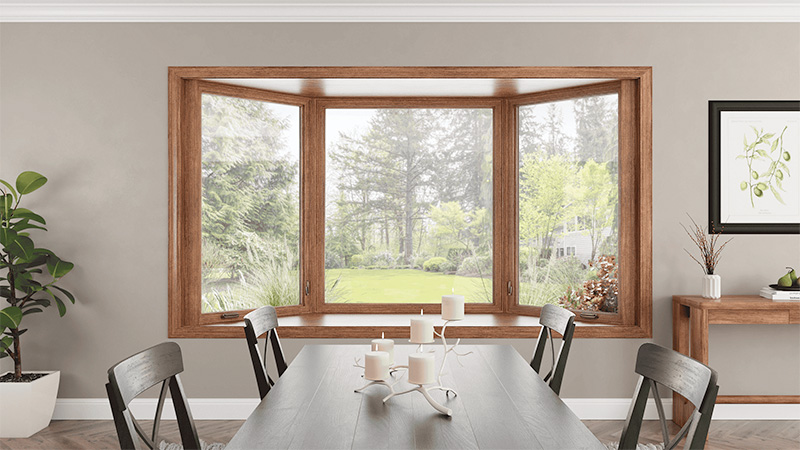bay window with wood interior frame expanding natural light and exterior views while enhancing home design in coastal Carolina