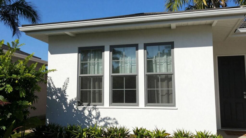 Jacksonville home with new window replacement.