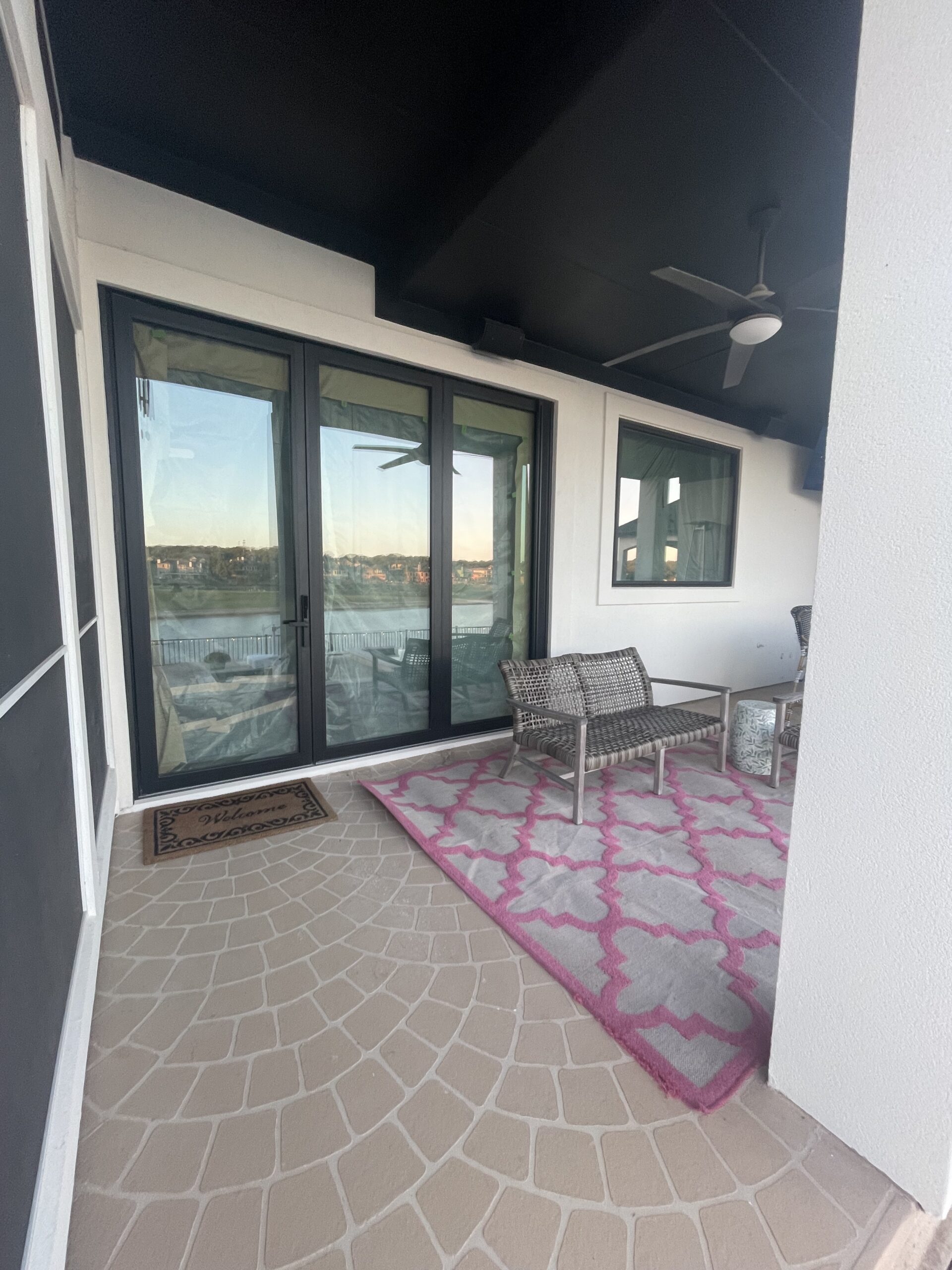 New Wallaby sliding glass doors installed on patio