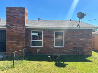 Brick home in Cary NC after installing Wallaby Windows double hung replacement windows