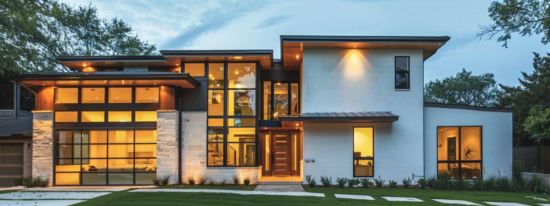 Pristine modern home with freshly installed premium windows in cummings, north texas. Picture taken to show the quality of material and work ethic Pristine modern home with freshly installed premium windows in cummings, north texas. Picture taken to show the quality of material and work ethic